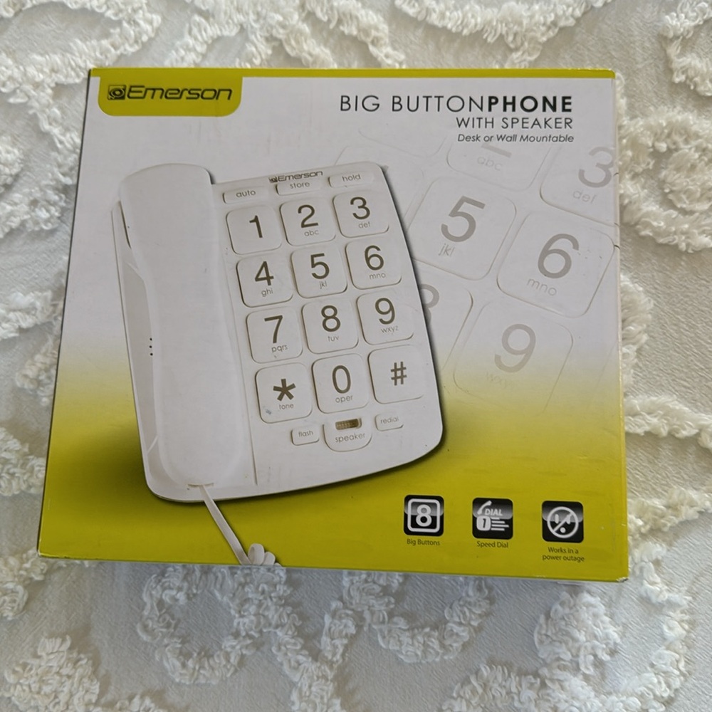 Emerson Big Button Phone new in box